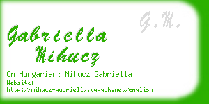 gabriella mihucz business card